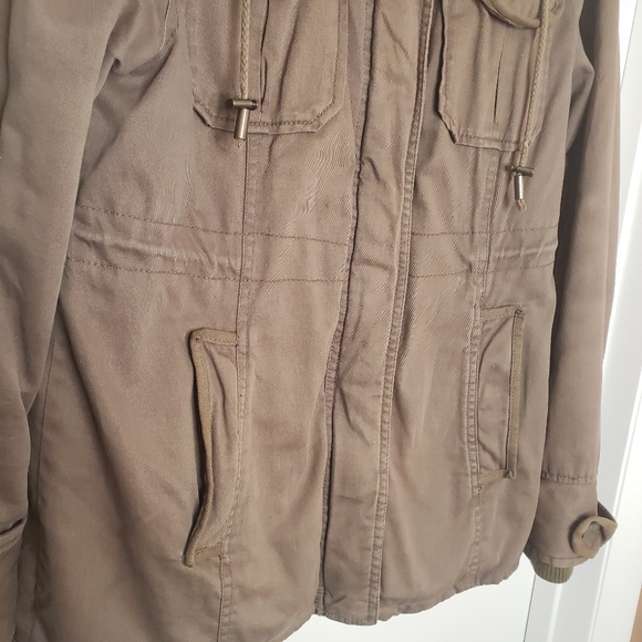 Aeropostale Heavy Winter Coat with Hood Green - Picture 6 of 14